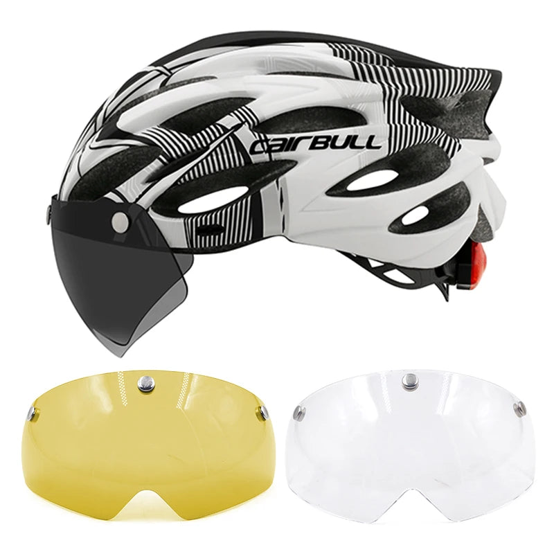 Cycling Helmet Light Road Mtb Mountain Bike Bicycle Led Helmet L for Men Women Visored Bicycle Helmet Casco Accesorios