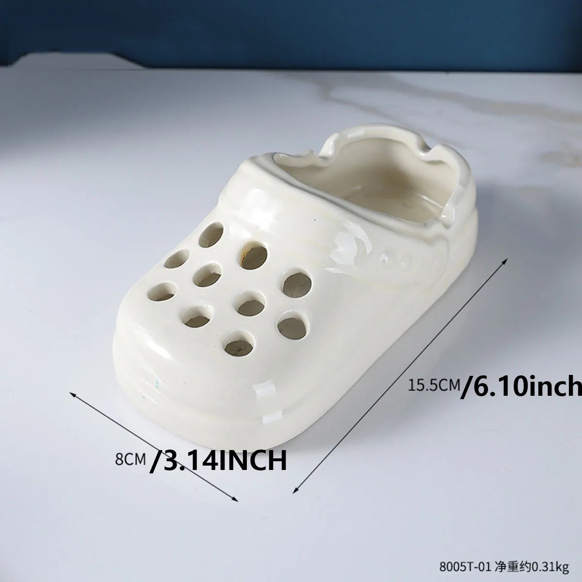 Ceramic Ashtray Ornaments, Crocs Ashtray, Office Home Living Room Decorative Slippers Ashtray