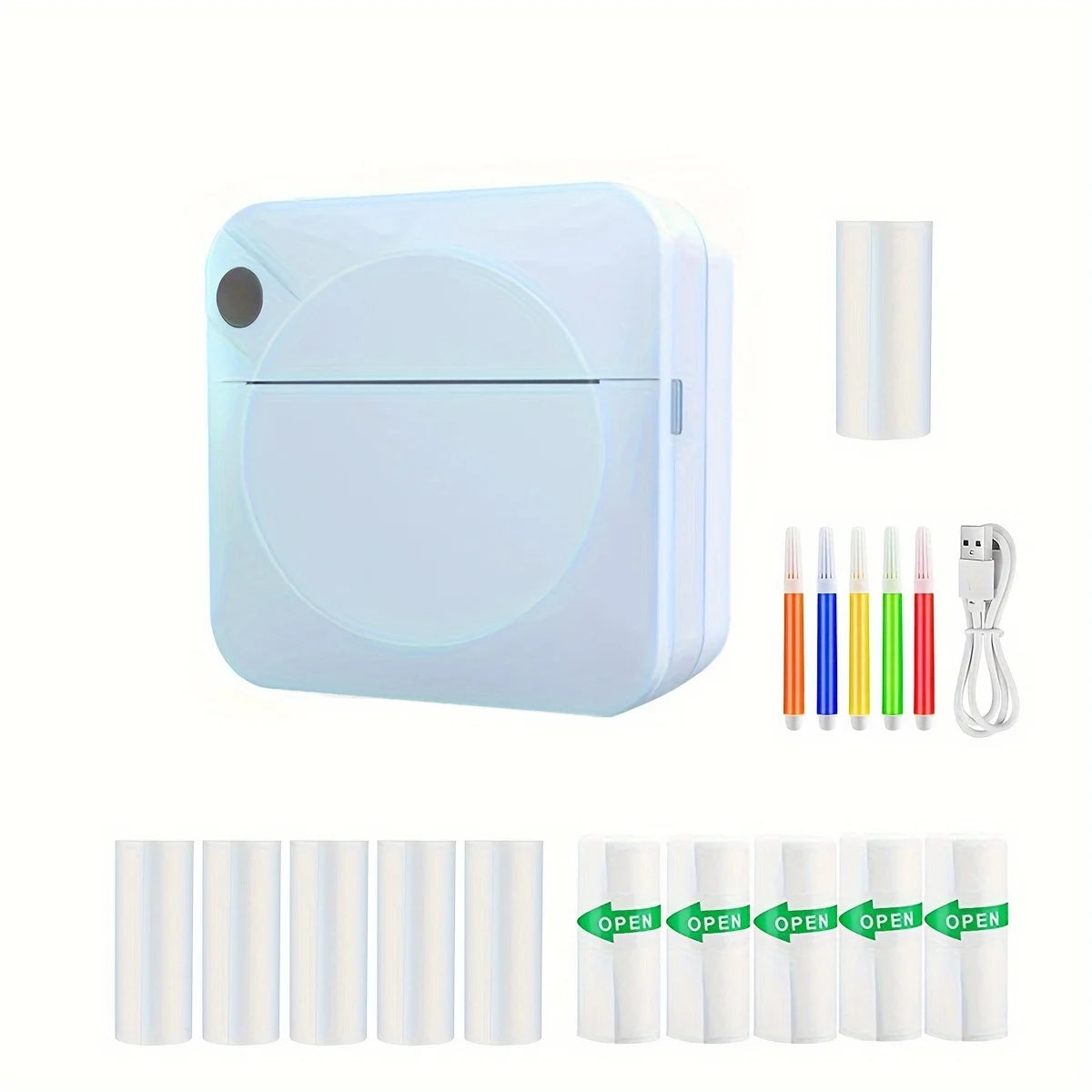 Portable Mini Printer - Wireless Wireless, Inkless Thermal Photo Printer for iOS & Android, Ideal for Gifts, Study Notes, Labels