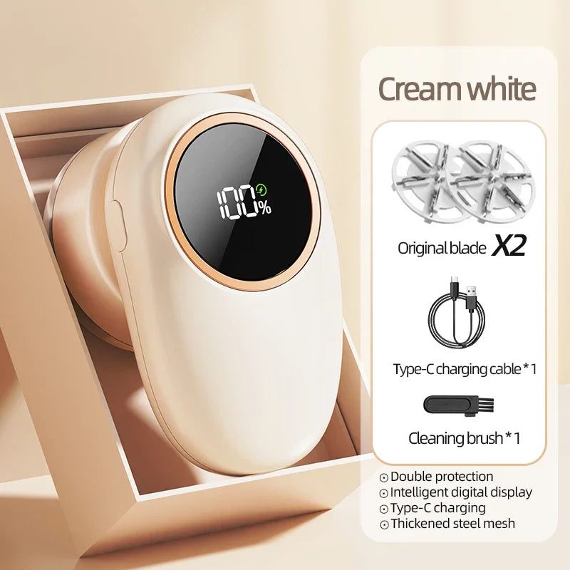 Electric Lint Remover USB Rechargable Cloth Fabric Shaver Fluff Pellet Remove Machine for Clothes Sweater Hairball Trimmer