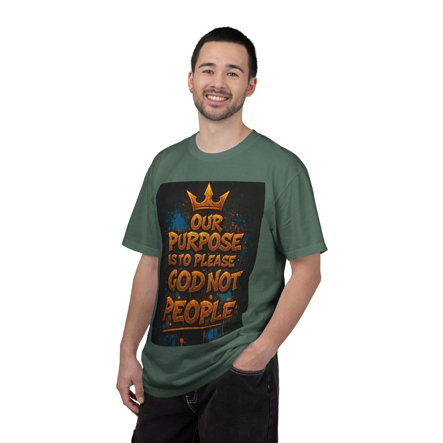 T-Shirt — "Our Purpose Is To Please God Not People" Christian Faith Graphic Tee