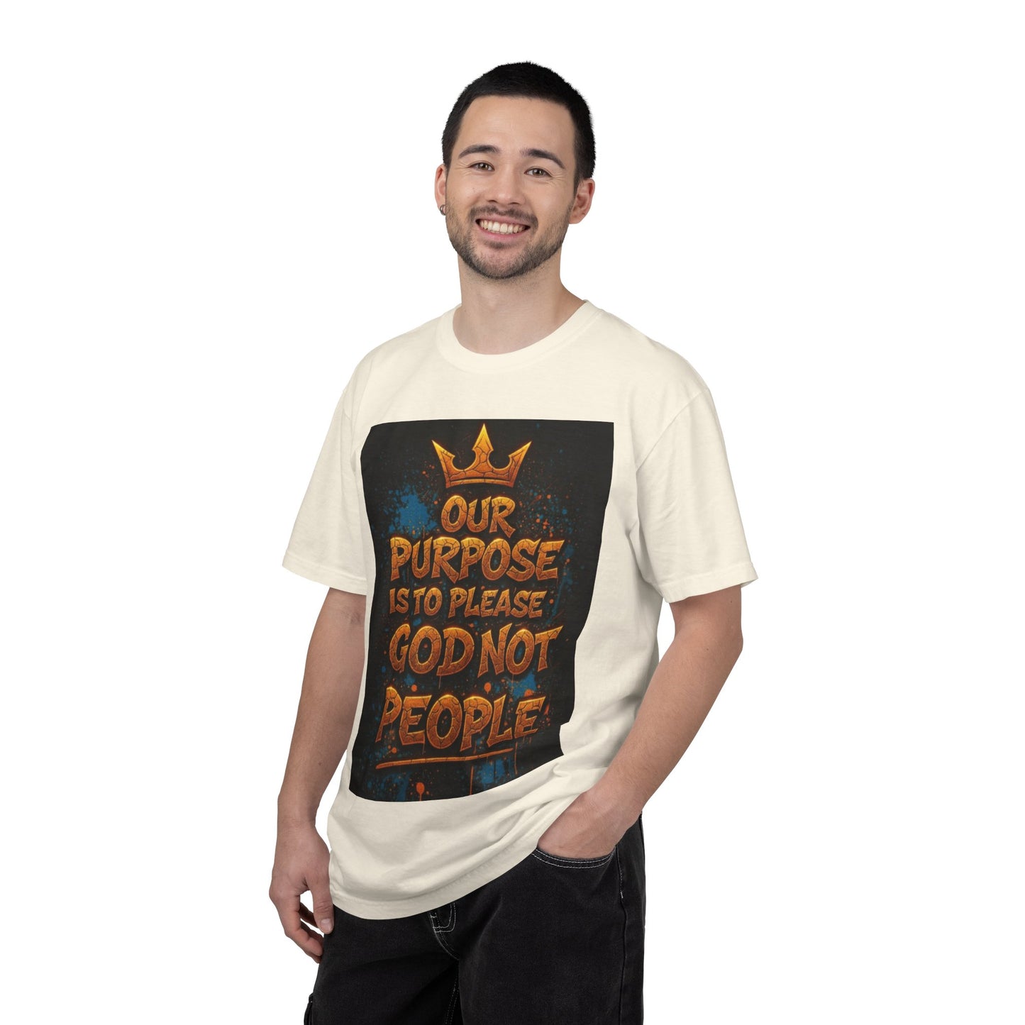 T-Shirt — "Our Purpose Is To Please God Not People" Christian Faith Graphic Tee