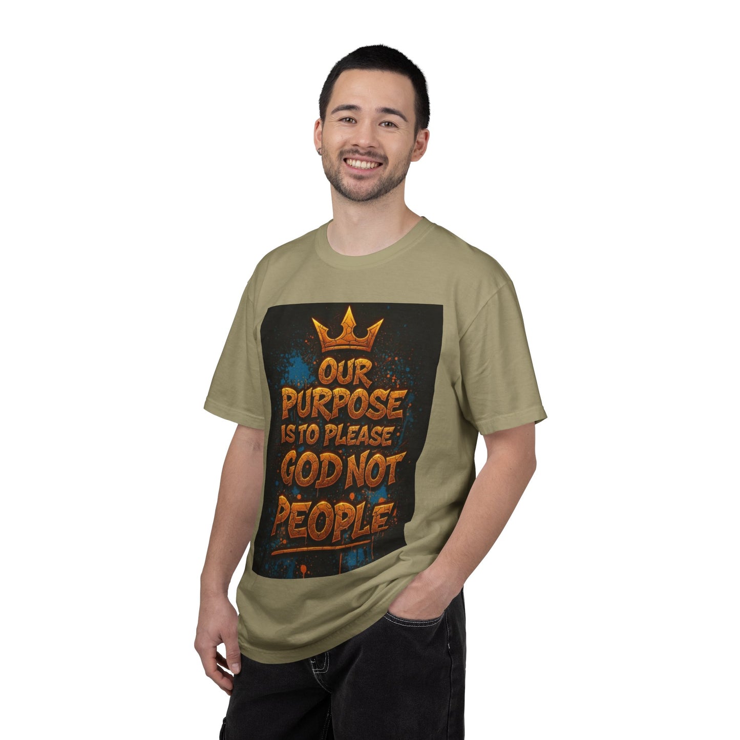 T-Shirt — "Our Purpose Is To Please God Not People" Christian Faith Graphic Tee