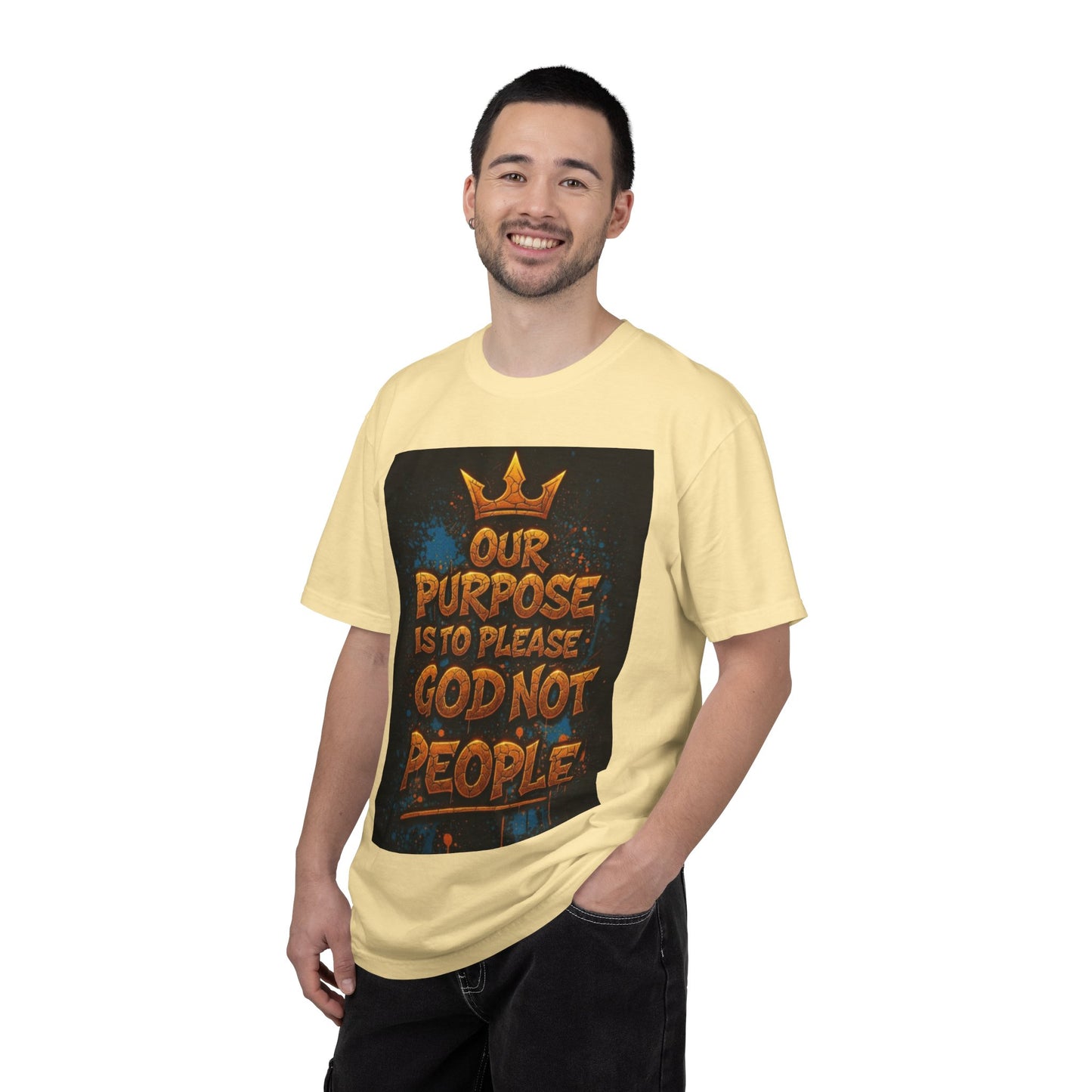 T-Shirt — "Our Purpose Is To Please God Not People" Christian Faith Graphic Tee