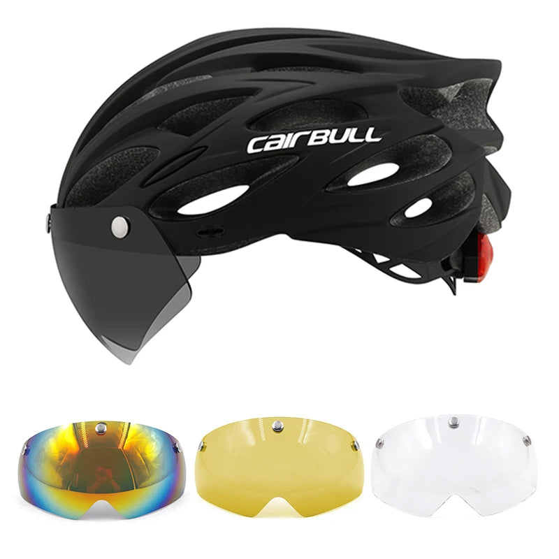 Cycling Helmet Light Road Mtb Mountain Bike Bicycle Led Helmet L for Men Women Visored Bicycle Helmet Casco Accesorios