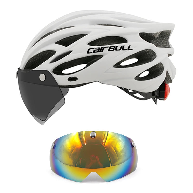 Cycling Helmet Light Road Mtb Mountain Bike Bicycle Led Helmet L for Men Women Visored Bicycle Helmet Casco Accesorios