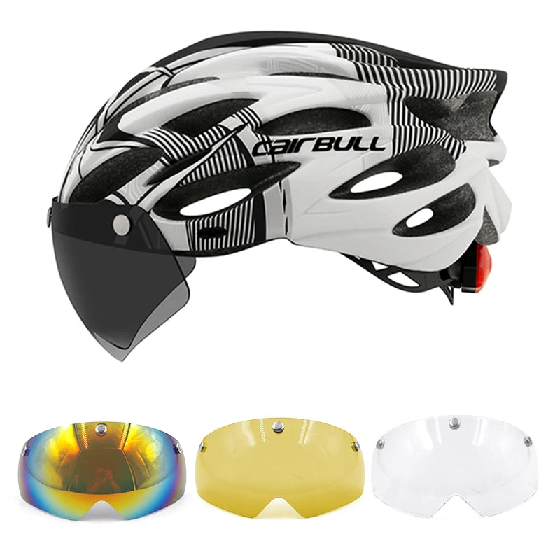 Cycling Helmet Light Road Mtb Mountain Bike Bicycle Led Helmet L for Men Women Visored Bicycle Helmet Casco Accesorios