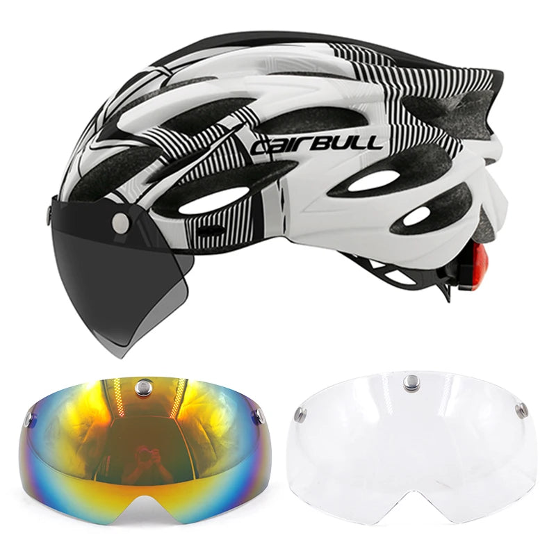 Cycling Helmet Light Road Mtb Mountain Bike Bicycle Led Helmet L for Men Women Visored Bicycle Helmet Casco Accesorios