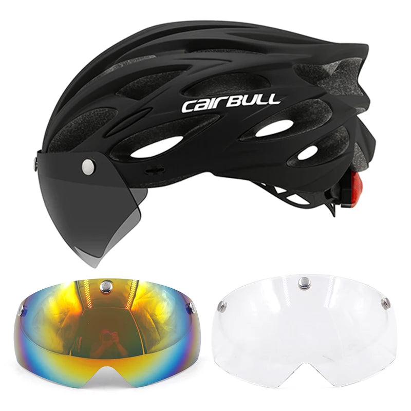 Cycling Helmet Light Road Mtb Mountain Bike Bicycle Led Helmet L for Men Women Visored Bicycle Helmet Casco Accesorios