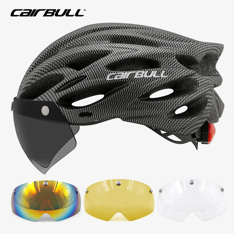 Cycling Helmet Light Road Mtb Mountain Bike Bicycle Led Helmet L for Men Women Visored Bicycle Helmet Casco Accesorios