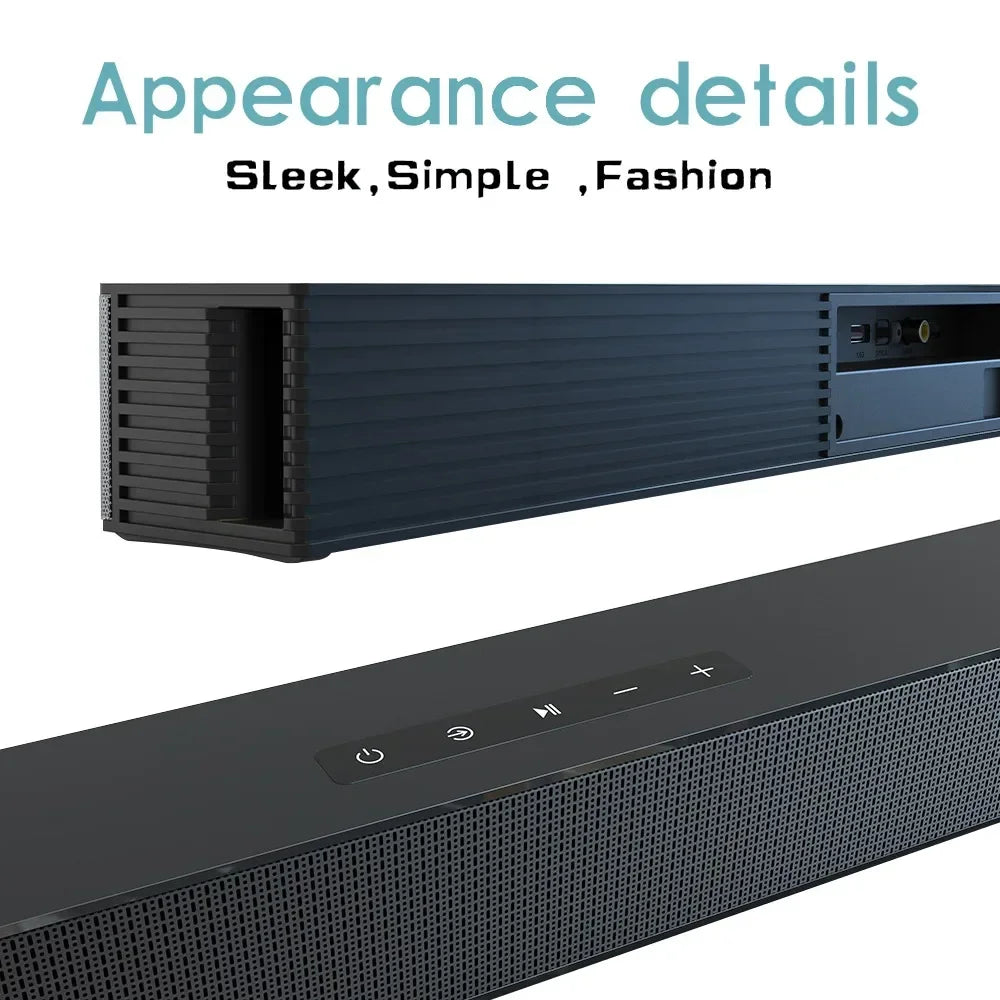 Wireless Bluetooth Sound bar Speaker Wired Wireless Surround Stereo Home Theater TV Projector System Super Power Sound Speaker