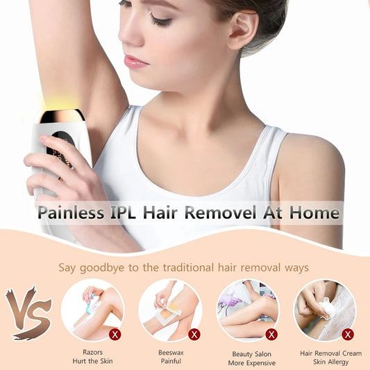 IPL Laser Hair Removal Device 990,000 Flashes Painless Permanent Hair Remover for Women