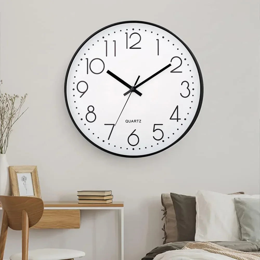 Luminous Wall Clock Large Dial  Wall Hanging Clock Travel Time Accuracy Travel Time Accuracy for School Decoration Bedroom