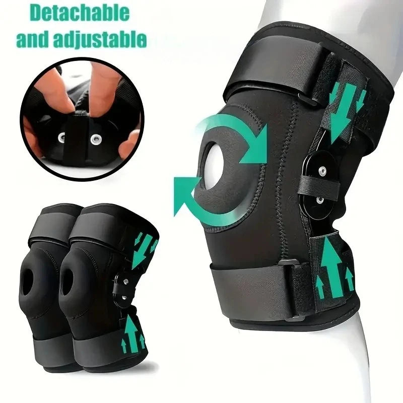 Hinged Knee Brace – Adjustable Patella Support for Pain Relief & Injury Protection