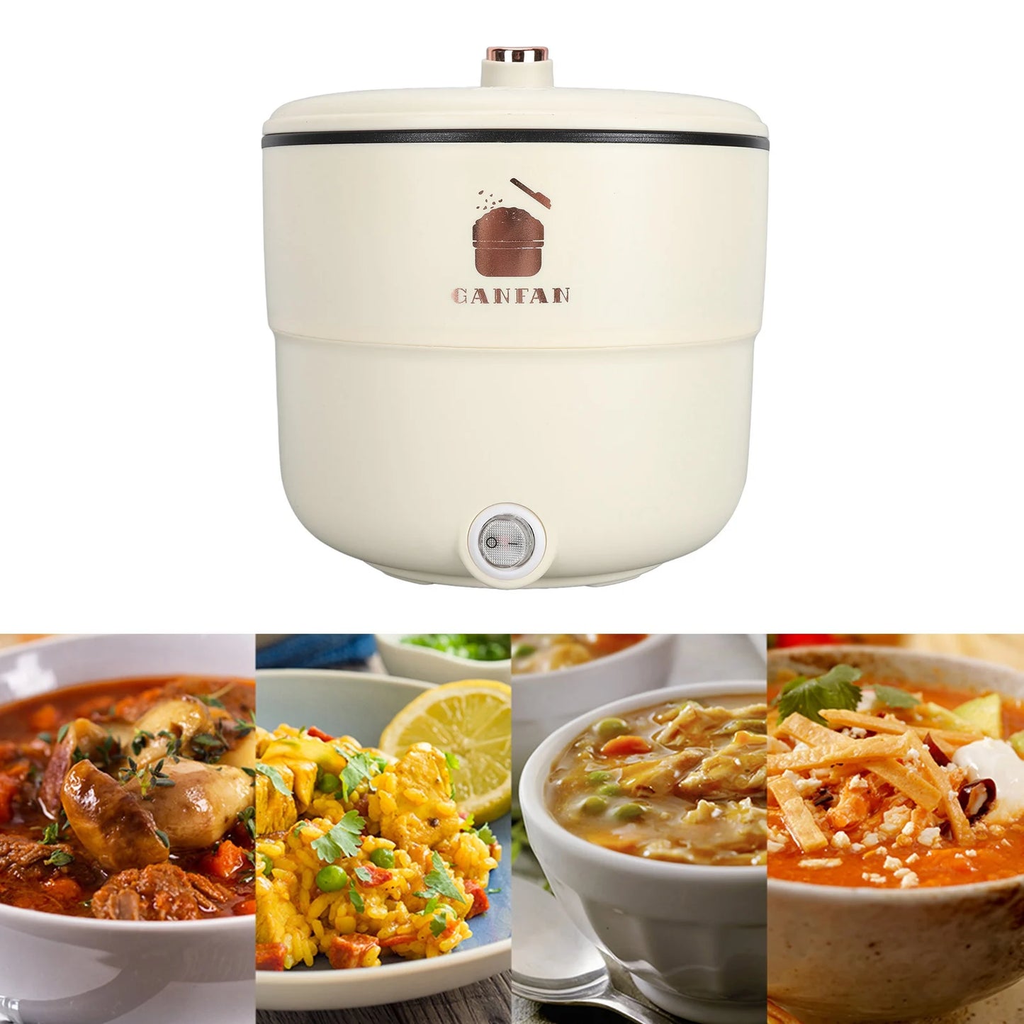 Rice Cooker Maker 1.8L Multifunctional Electric Rice Cooker Anti Scald  Double Layers Anti Stick Coating for Stewing