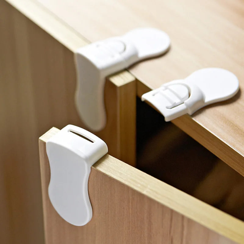 5PCS Child Safety Corner Locks for Cabinets & Drawers Baby Protection