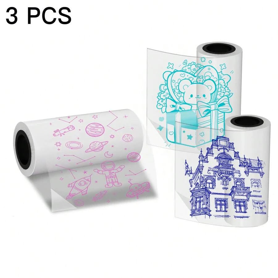 [Portable Mini Printer Set] Multifunctional Portable Mini Printer Set, Optional with Thermal Paper, Self-Adhesive Stickers