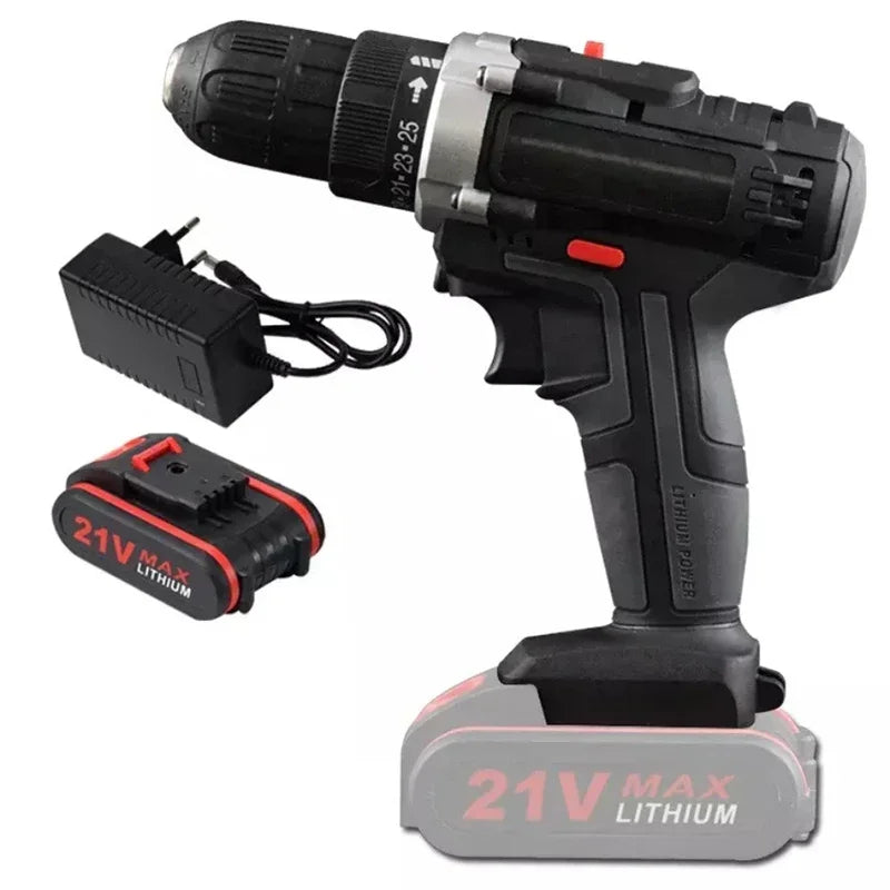 21V Electric Impact Cordless curtain High-power Lithium Battery Wireless Rechargeable Hand driver Home DIY Electric Power Tool