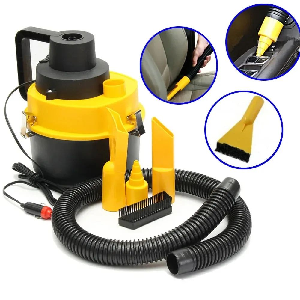 12V Handheld Car Vacuum Cleaner Strong Suction Wet & Dry Portable for Home & Car