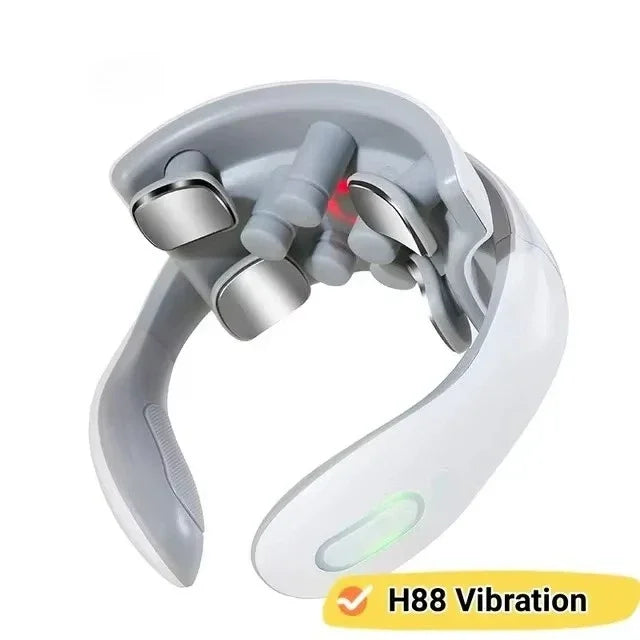Neck Massage Intelligent Charging Heating Pressing Magnetic Pulse Fashion Portable Pulse Neck Massager Relieve Pain Muscle Care