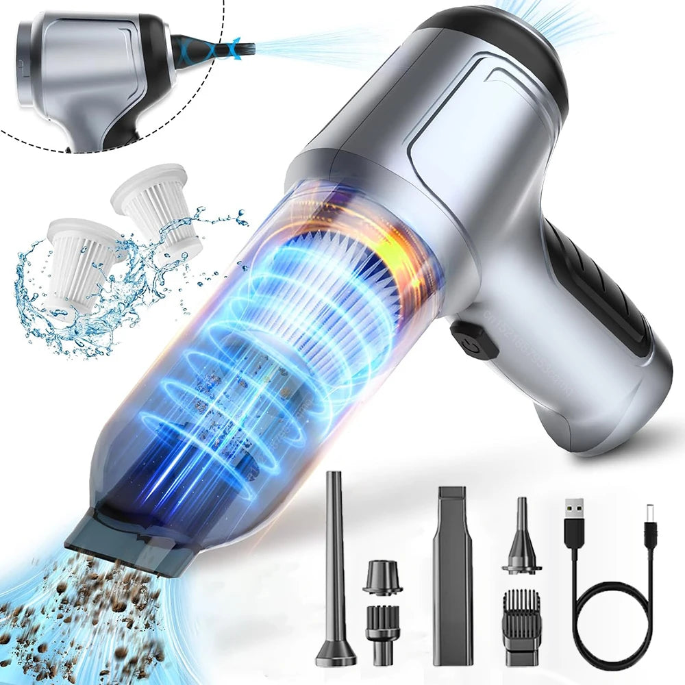 Wireless Handheld Car Vacuum Cleaner High-Power Suction & Blower for Home & Car