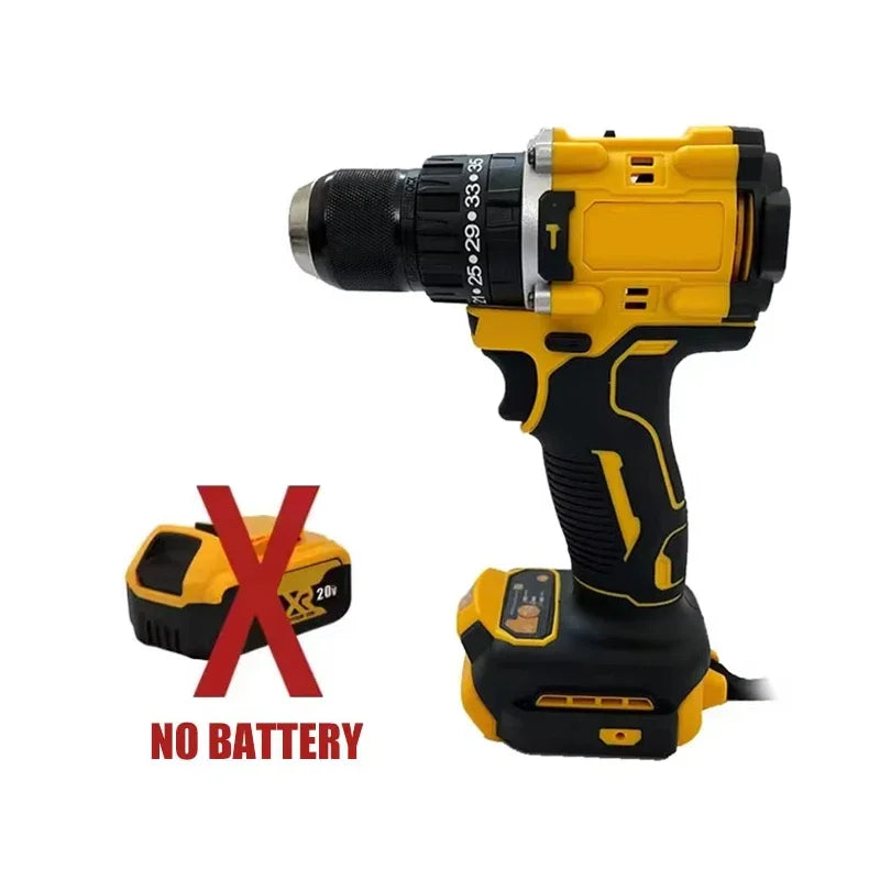 Fit DEWALT DCD805 Cordless Electric Drill Brushless Impact Driver Multi-Function Hand Tool with Variable Speed Powerful Electric