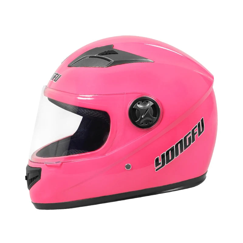 Motorcycle Helmet Full-Face Helmet for Men and Women, Electric Scooter Safety Helmet, Winter Anti-Fog and Warm