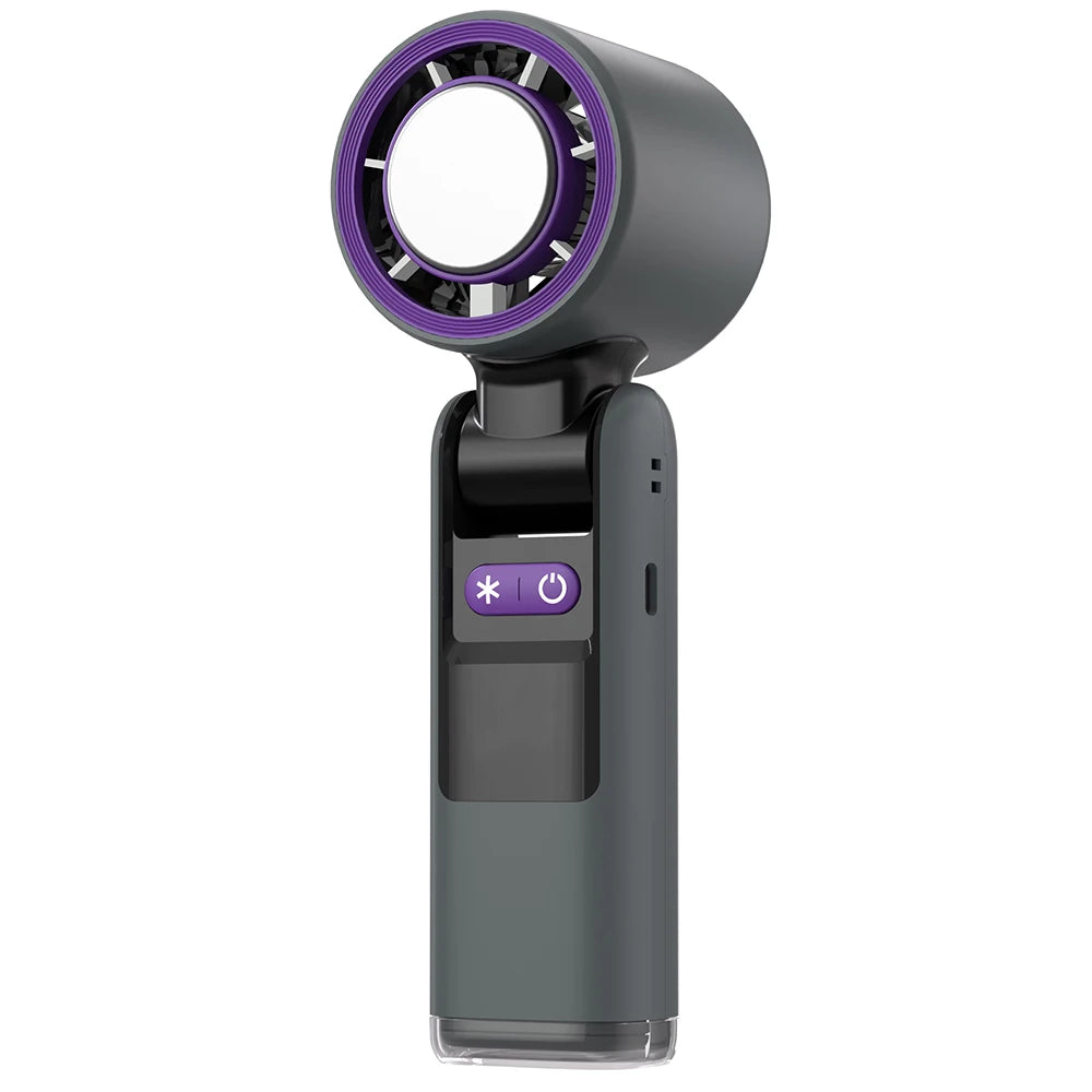 4000mAh Portable Mini Turbo Fan, 199 Wind Speeds, Rechargeable, Semiconductor Refrigeration, Suitable for Personal & Travel