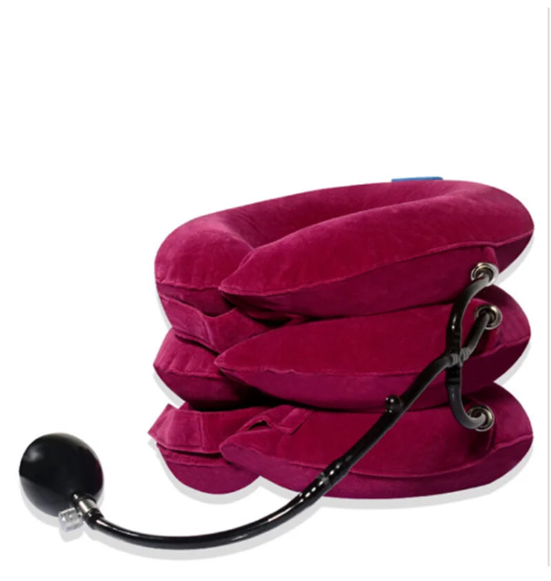 Neck Stretcher Inflatable Air Neck Traction Apparatus Device Soft Neck Cervical Collar Pillow