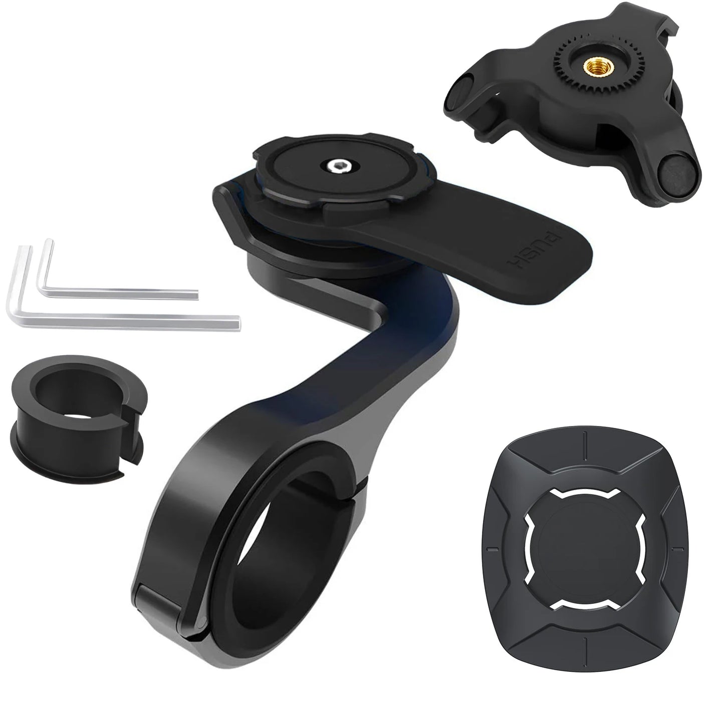 Motorcycle Phone Mount  Bicycle Cell Phone Holder Anti-Shake Bike Cell Phone Holder with Vibration Dampener  Bicycle Accessories