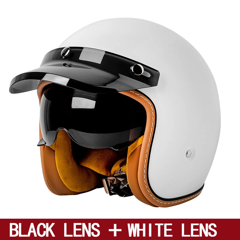 Motorcycle helmet riding in summer 3/4 helmet 3/4 half helmet men and women commuting traffic jam skiing helmet helmet helmet