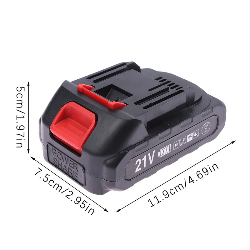 Practical 21V Rechargeable Lithium Battery Cordless Electric Power Tool For 21V Universal Battery Spare Compatible High Capacity