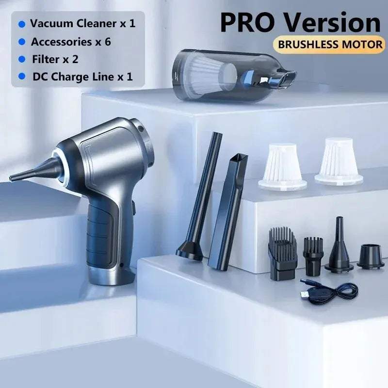 Wireless Handheld Car Vacuum Cleaner Strong Suction Cordless for Home & Auto