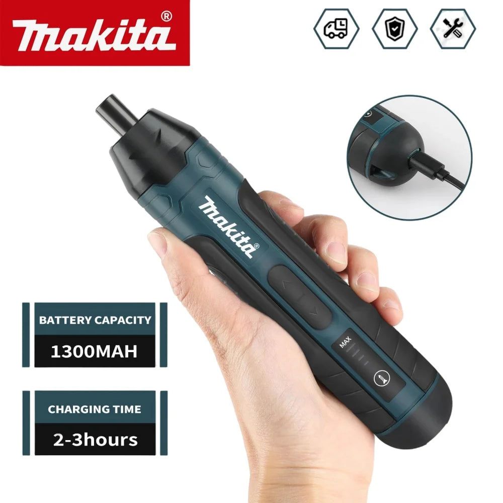 Makita Cordless Electric Screwdriver 1300mah Rechargeable Adjustment Power Drill Multi-function Disassembly Torque Repair Tools