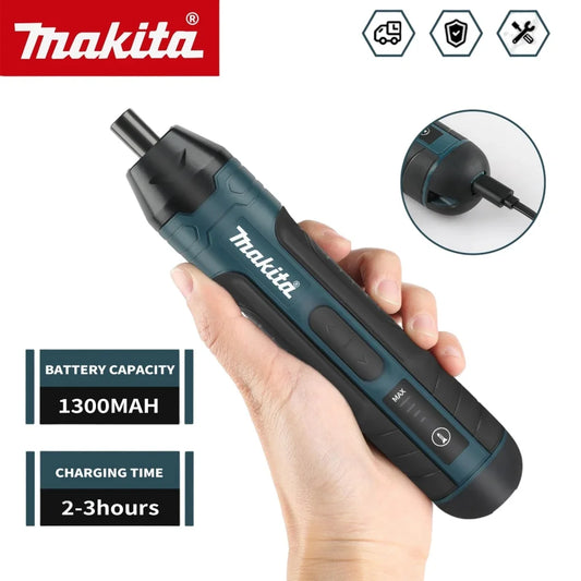 Makita Cordless Electric Screwdriver 1300mah Rechargeable Adjustment Power Drill Multi-function Disassembly Torque Repair Tools