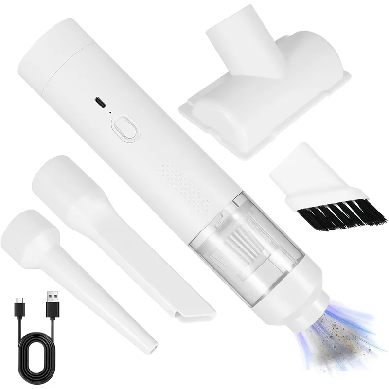 ABKW-For Pet Hair Removal Handheld Vacuum Cleaner 4 In 1, 19000Pa Power Cordless Rechargeable Mini USB Small Car For Pet