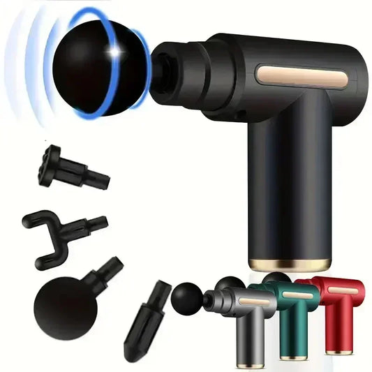 USB Mini Massage Gun – Portable Vibrating Fascia Massager