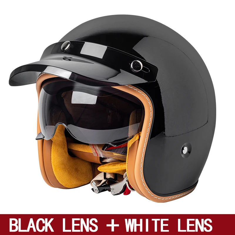 Motorcycle helmet riding in summer 3/4 helmet 3/4 half helmet men and women commuting traffic jam skiing helmet helmet helmet