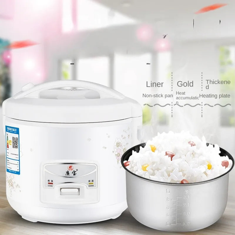 1L Electric Rice Cooker Single Double Layer 220V Multi Cooker Non-Stick Mechanical MultiCooker Steamed Rice Pot For Home