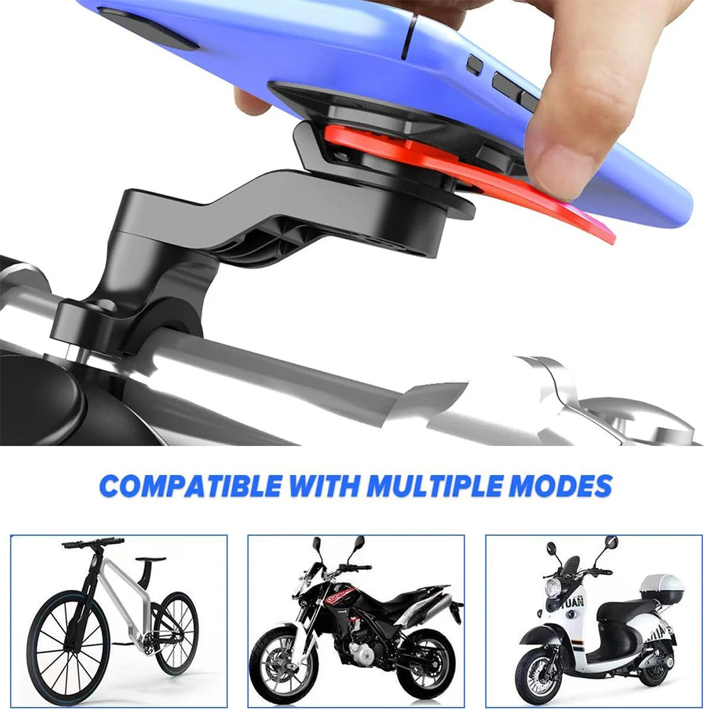 Motorcycle Phone Mount  Bicycle Cell Phone Holder Anti-Shake Bike Cell Phone Holder with Vibration Dampener  Bicycle Accessories