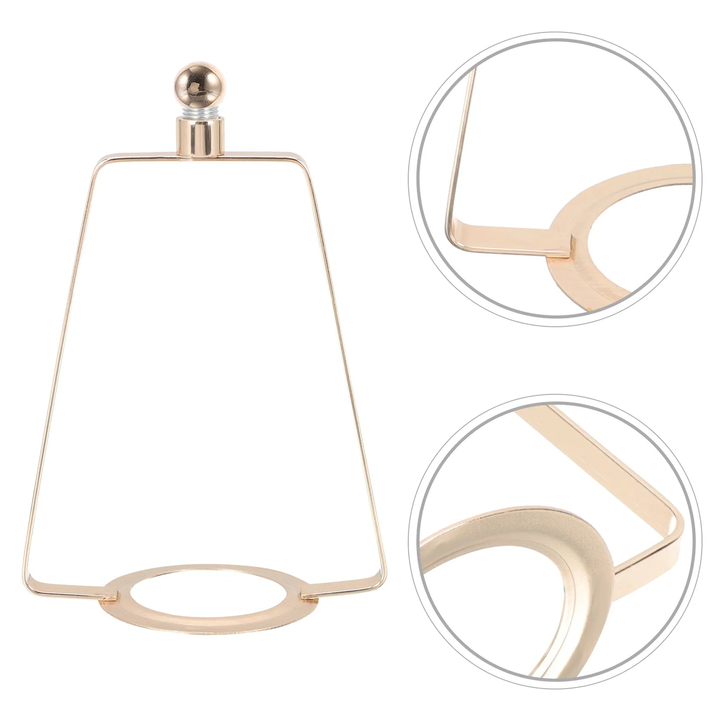 Golden Lamp Harp Lampshade Bracket Lighting Accessories Lamp Shade Frame Diy Metal Repair Kit Table Lamp Parts Harp For Lamp