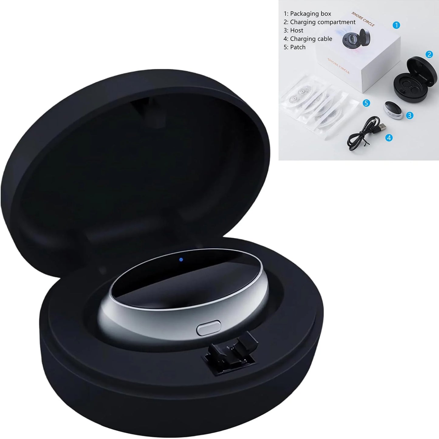 Anti Snoring Devices Electric, ElectricAnti Snoring Bean, Snoring SleepDevice, Easy to use Portable ThreeSpeed Adjustment, Suita