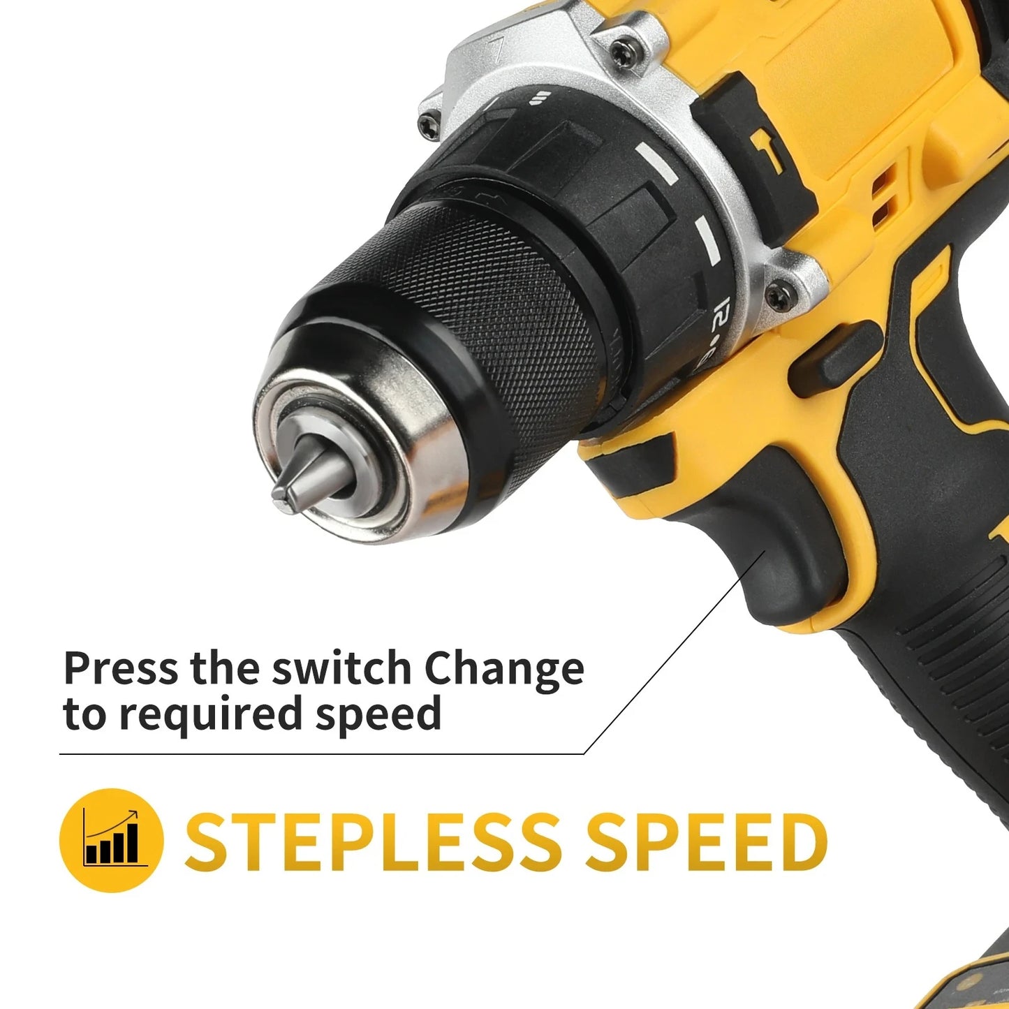 Fit DEWALT DCD805 20V Portable Power Tool Brushless Impact Drill Cordless Electric Screwdriver Multifunctional Hand Drill