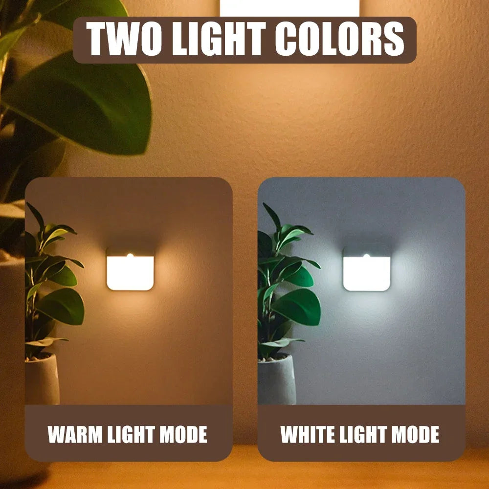 Motion Sensor LED Cabinet Light Rechargeable Magnetic Under-Counter Light for Kitchen & Stairs