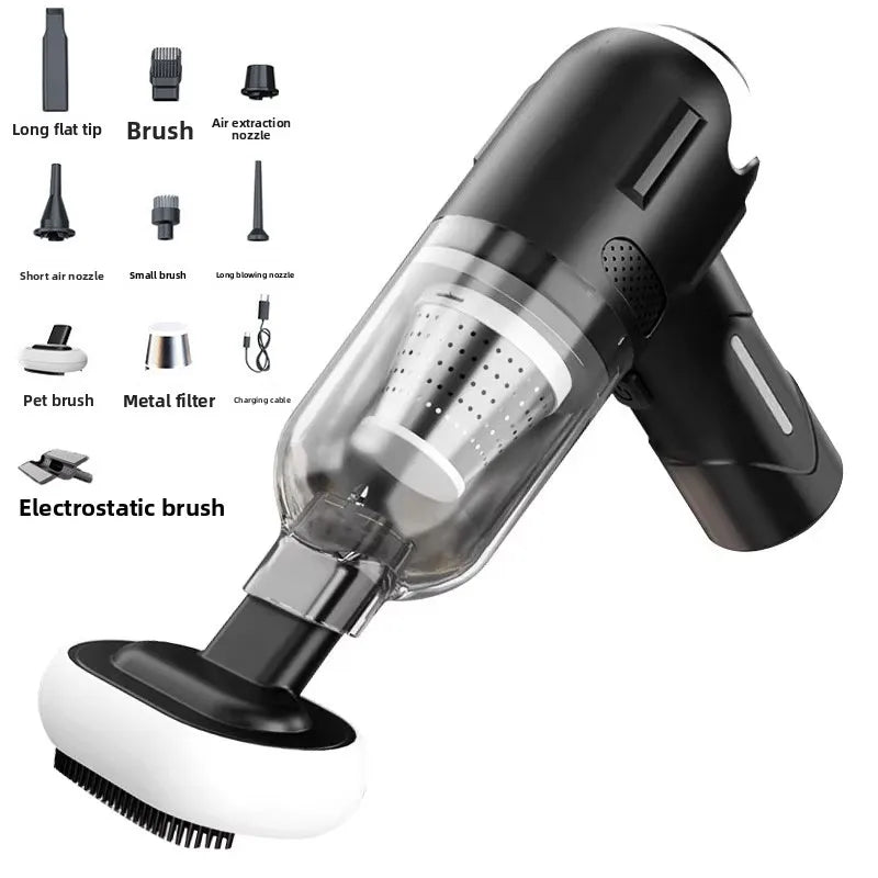 Wireless Rechargeable Pet Hair Vacuum 39000Pa Pro-Grade Grooming Tool for Cats Dogs with Anti-Tangle Tech Household Car Use