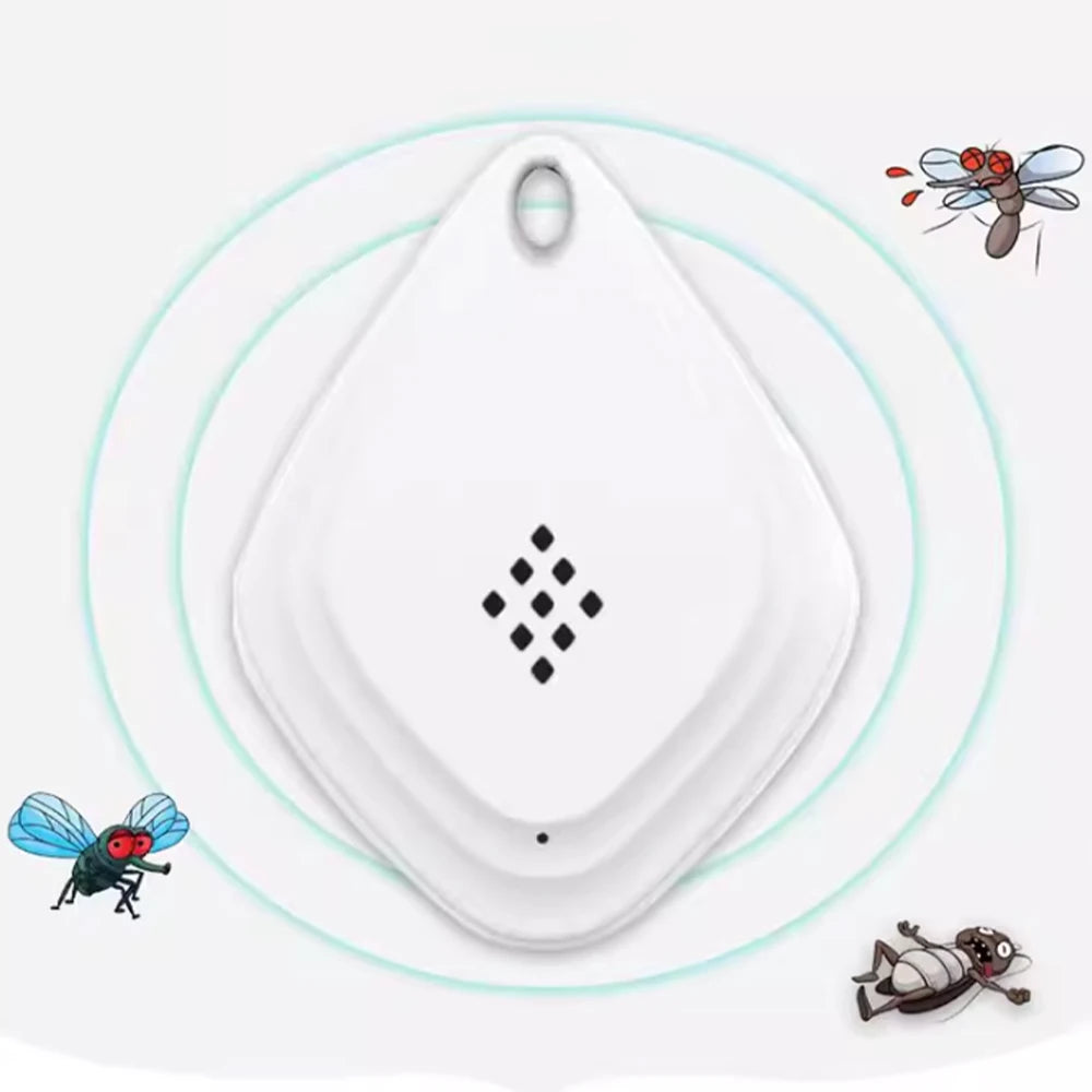 Ultrasonic Mini Mosquito Repellent,Pet Collar Anti Mosquitoe Electronics,USB Rechargeable Drive Out Bugs Spider for Camping