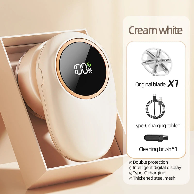 Electric Lint Remover USB Rechargable Cloth Fabric Shaver Fluff Pellet Remove Machine for Clothes Sweater Hairball Trimmer