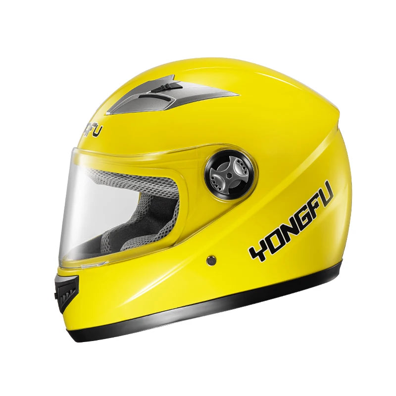 Motorcycle Helmet Full-Face Helmet for Men and Women, Electric Scooter Safety Helmet, Winter Anti-Fog and Warm