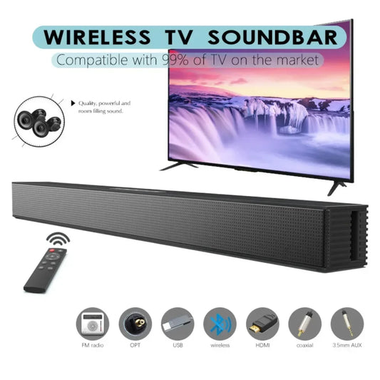 Wireless Bluetooth Sound bar Speaker Wired Wireless Surround Stereo Home Theater TV Projector System Super Power Sound Speaker