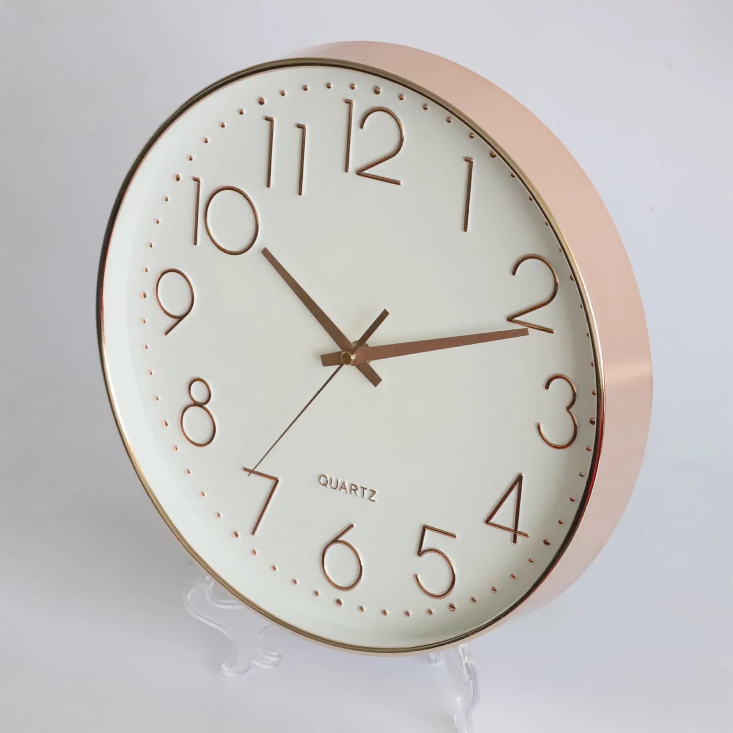 30CM Wall Clock Modern Design Nordic Wood Living Room Silent Clock Mechanism Bedroom Kitchen Office Brief Clocks Mechanism